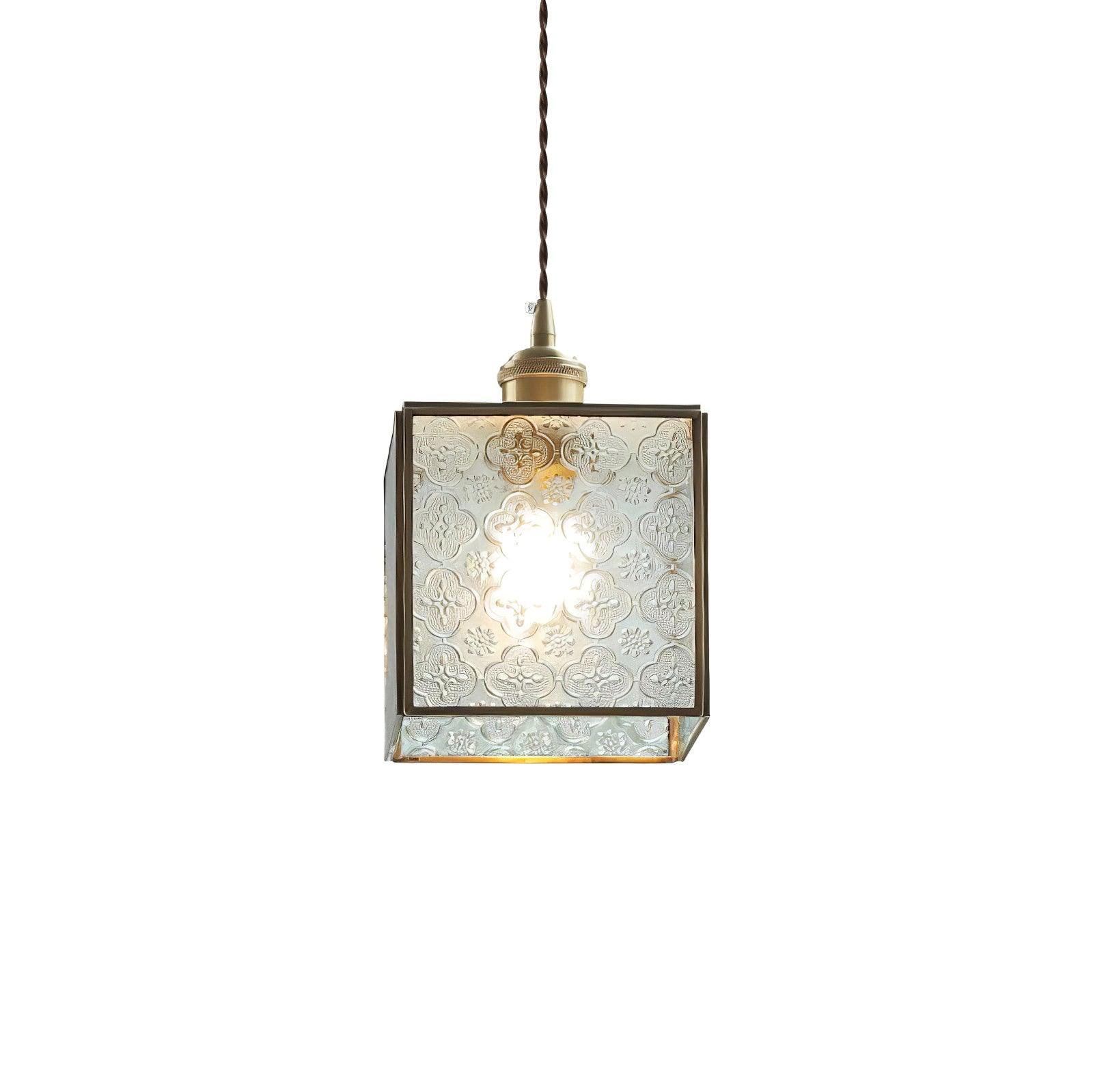 Arvane Brass & Glass Elegant Pendant Lamp