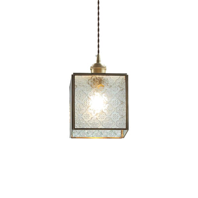 Arvane Brass & Glass Elegant Pendant Lamp