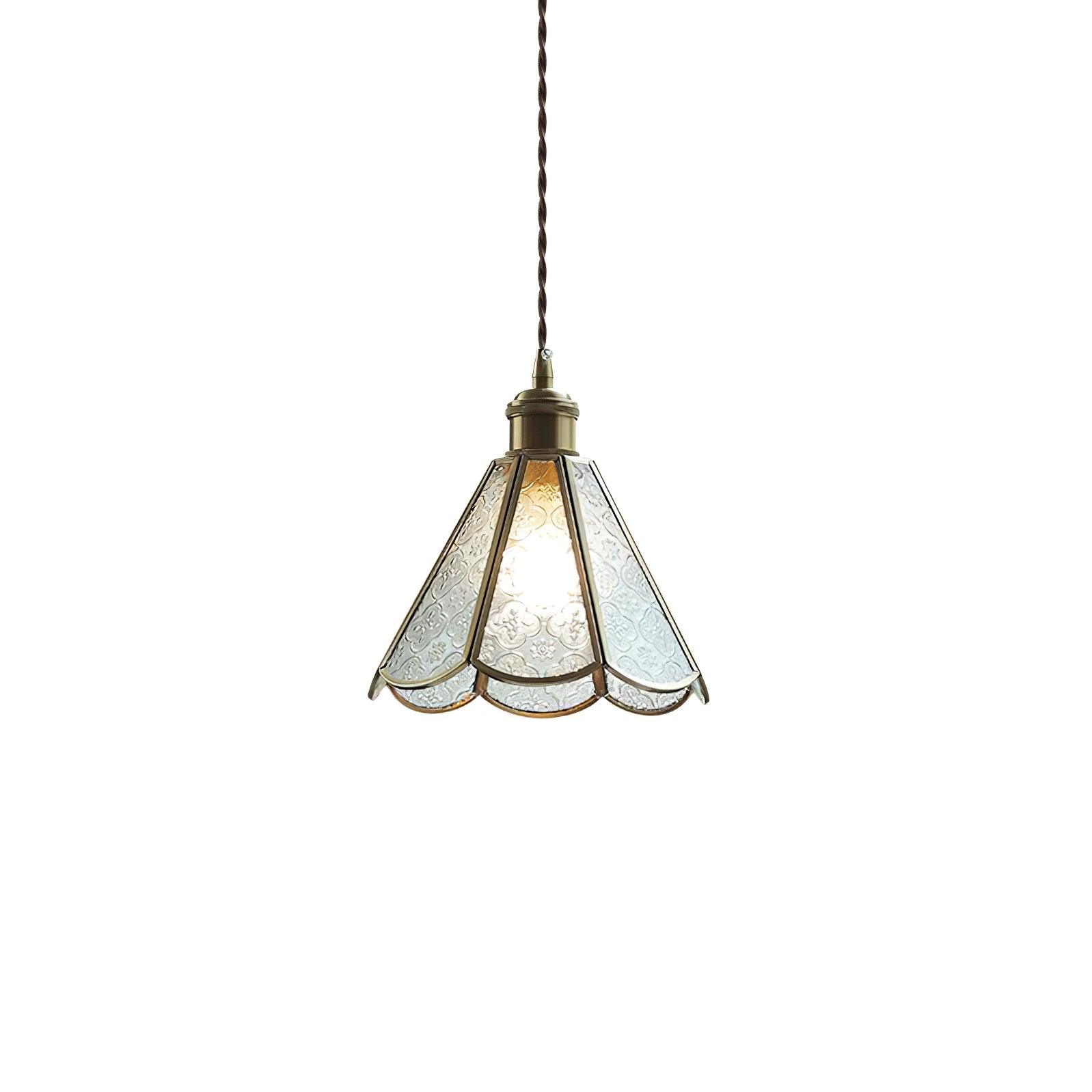 Arvane Brass & Glass Elegant Pendant Lamp
