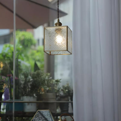Arvane Brass & Glass Elegant Pendant Lamp
