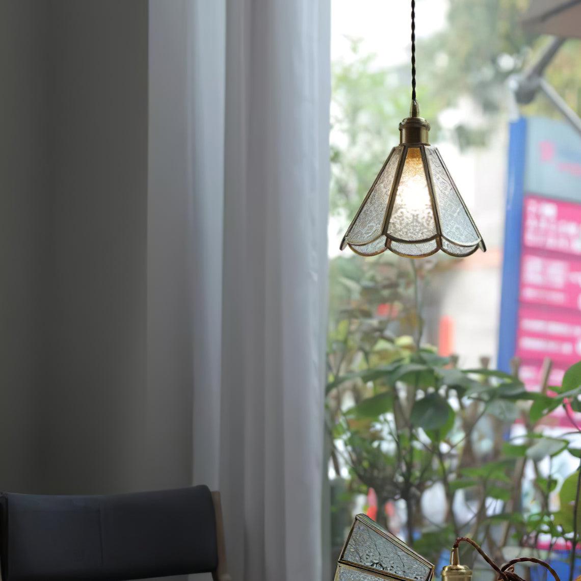 Arvane Brass & Glass Elegant Pendant Lamp