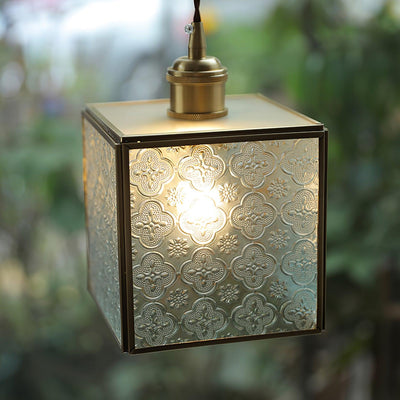 Arvane Brass & Glass Elegant Pendant Lamp