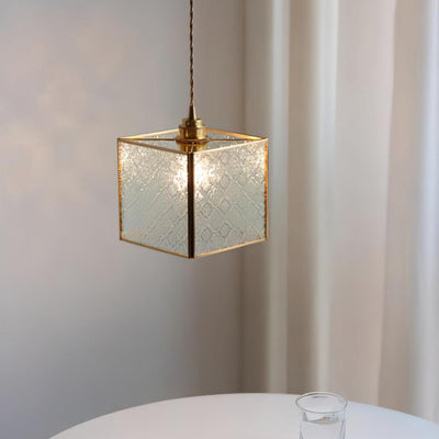 Arvane Brass & Glass Elegant Pendant Lamp