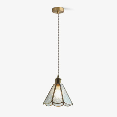 Arvane Brass & Glass Elegant Pendant Lamp