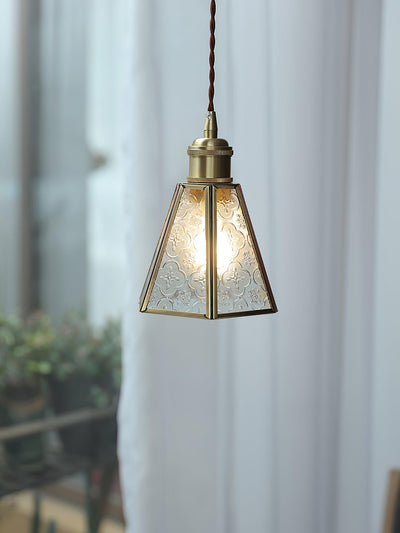 Arvane Brass & Glass Elegant Pendant Lamp