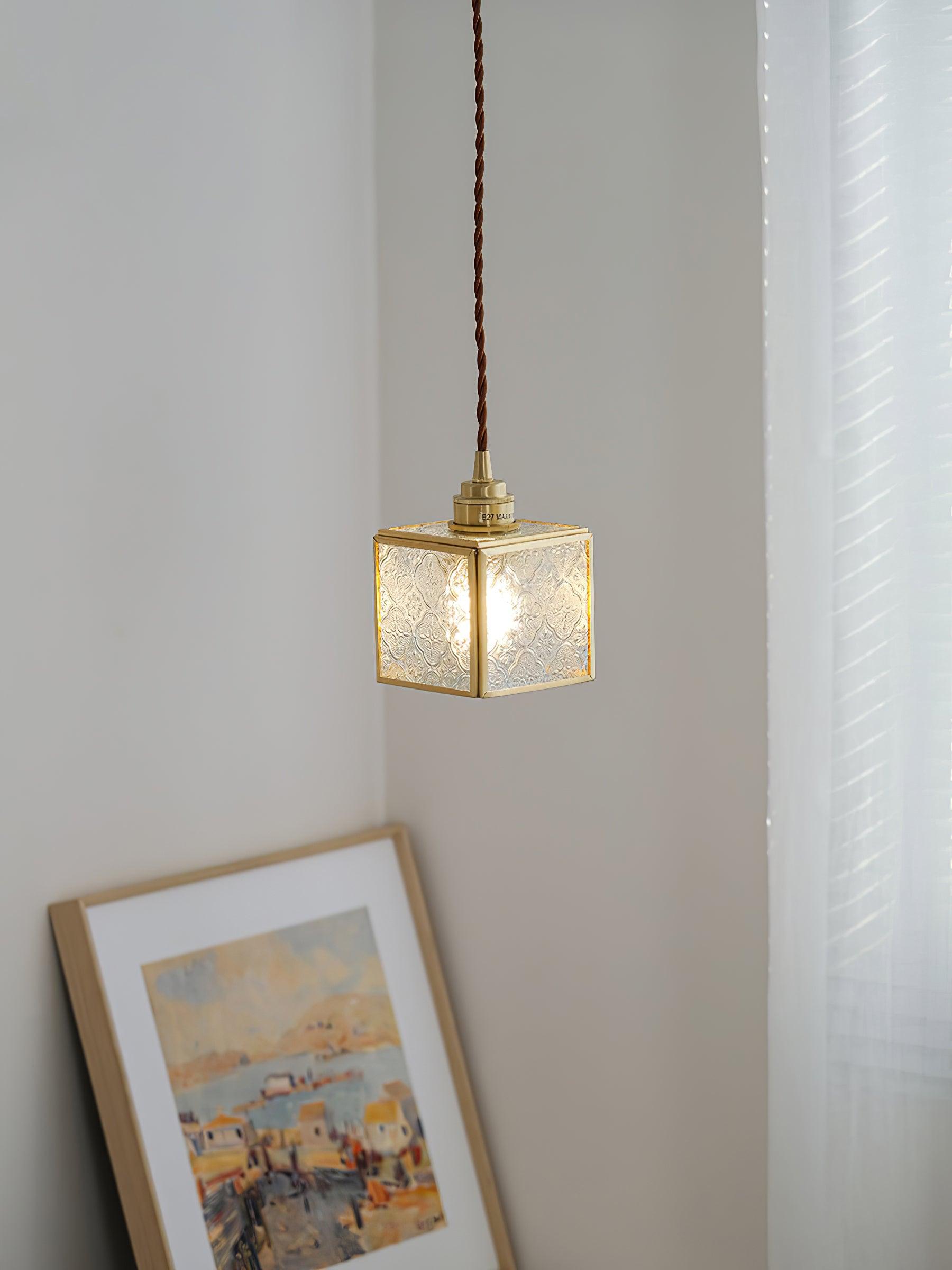 Arvane Brass & Glass Elegant Pendant Lamp