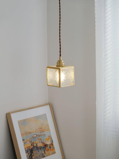 Arvane Brass & Glass Elegant Pendant Lamp