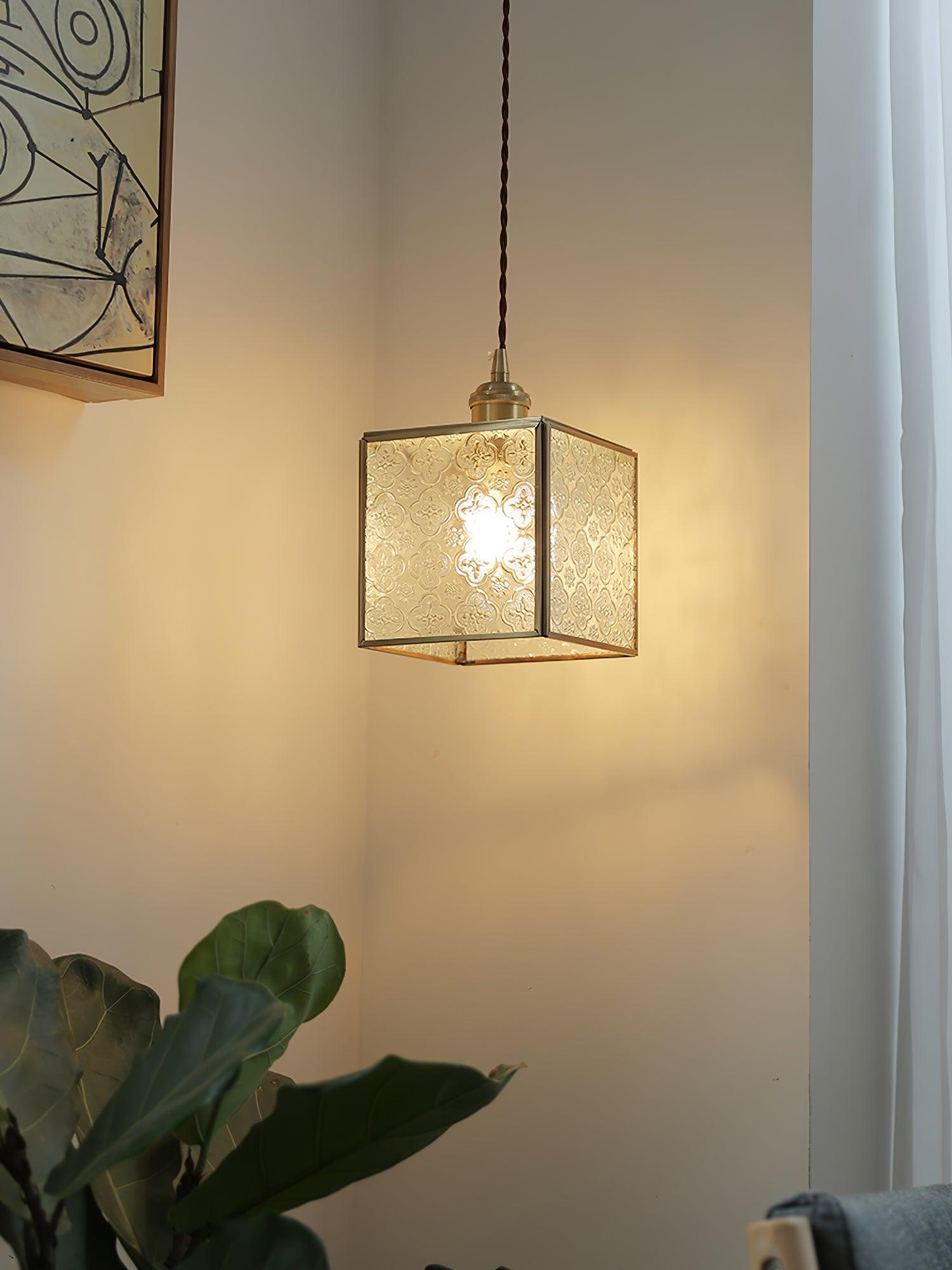 Arvane Brass & Glass Elegant Pendant Lamp