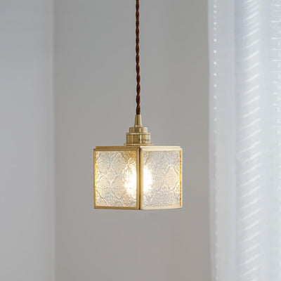 Arvane Brass & Glass Elegant Pendant Lamp