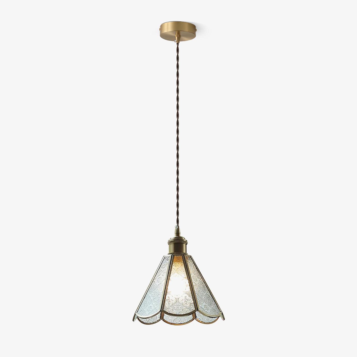 Arvane Brass & Glass Elegant Pendant Lamp
