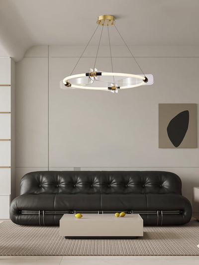 Casanine Chandelier Acrylic Gold Dining