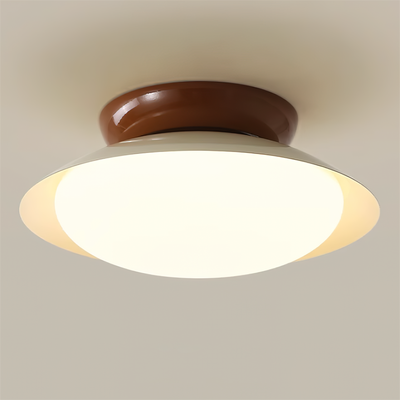 Aira Vintage Bowl-shaped LED Ceiling Light - Neutral Decor