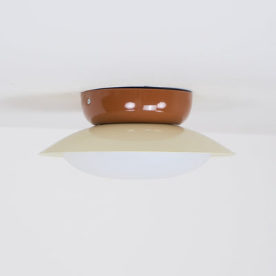 Aira Vintage Bowl-shaped LED Ceiling Light - Neutral Decor