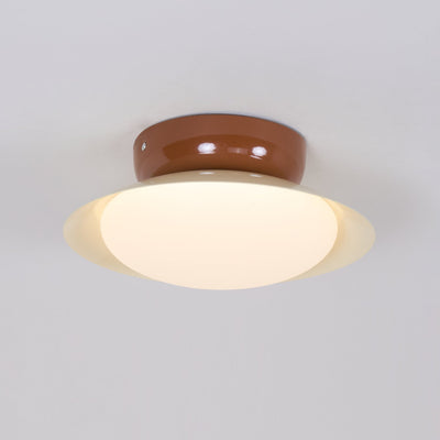 Aira Vintage Bowl-shaped LED Ceiling Light - Neutral Decor