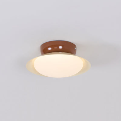 Aira Vintage Bowl-shaped LED Ceiling Light - Neutral Decor