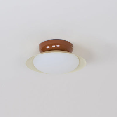 Aira Vintage Bowl-shaped LED Ceiling Light - Neutral Decor