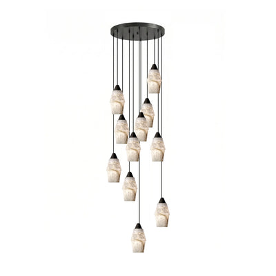 Pavilion Alabaster Cluster Chandelier