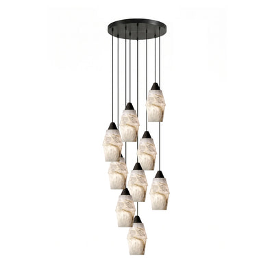 Pavilion Alabaster Cluster Chandelier