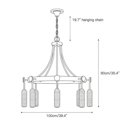 Payson Alabaster Chandelier