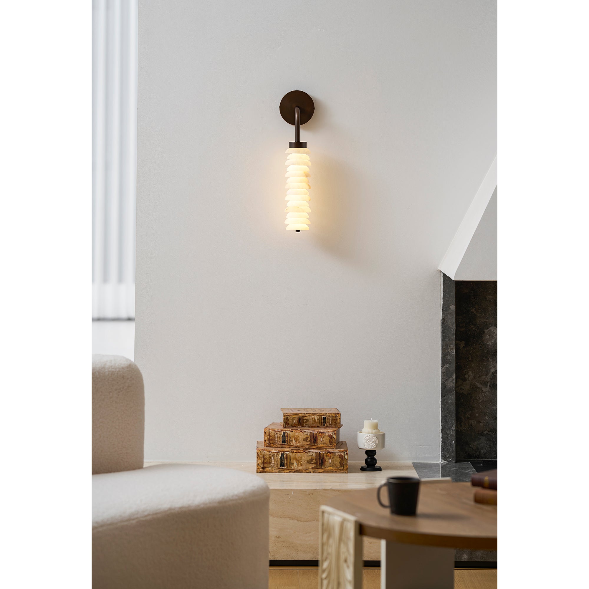 Helix Alabaster Wall Lamp