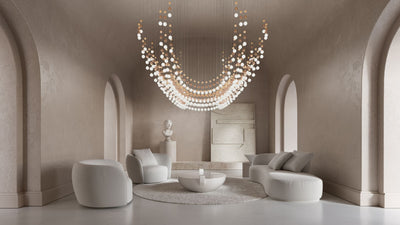 Pearl Veil Couture Cascade Customize Chandelier