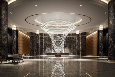 Pearl Veil Couture Cascade Customize Chandelier