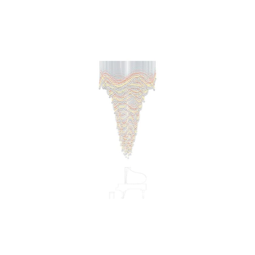 Pearl Veil Couture Cascade Customize Chandelier