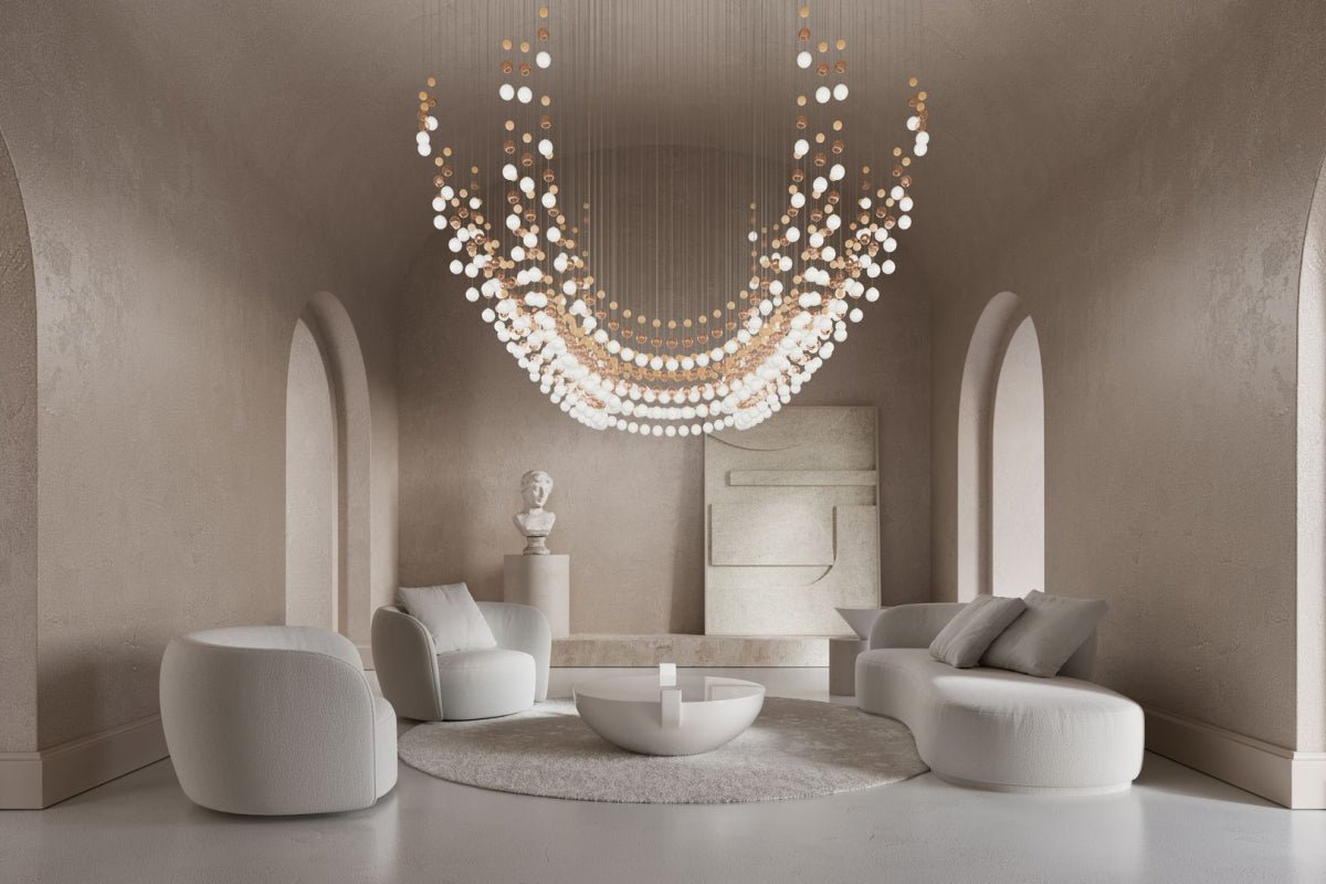Pearl Veil Couture Cascade Customize Chandelier