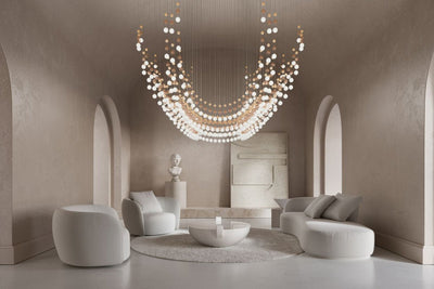 Pearl Veil Couture Cascade Customize Chandelier