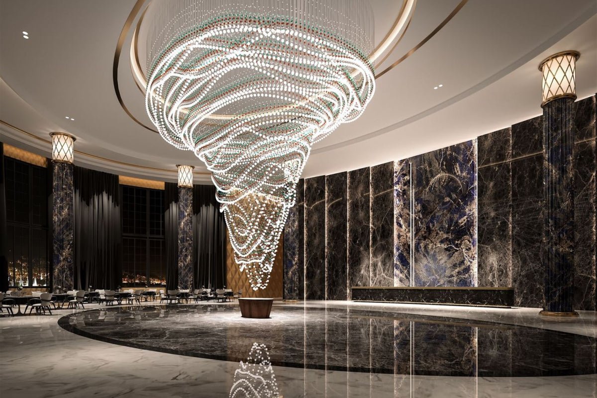 Pearl Veil Couture Cascade Customize Chandelier
