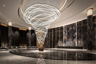 Pearl Veil Couture Cascade Customize Chandelier