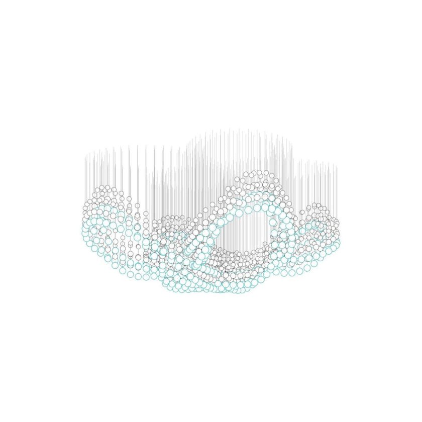 Pearl Veil Couture Cascade Customize Chandelier