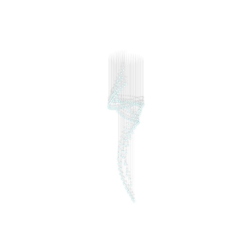 Pearl Veil Couture Cascade Customize Chandelier