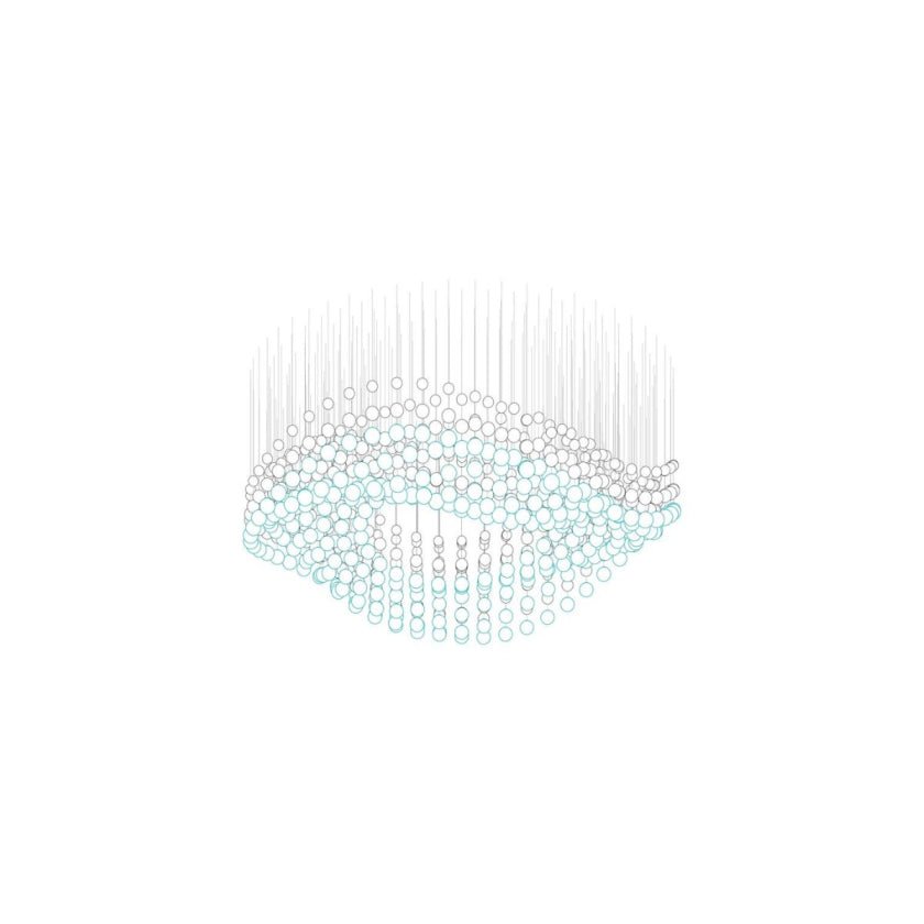 Pearl Veil Couture Cascade Customize Chandelier