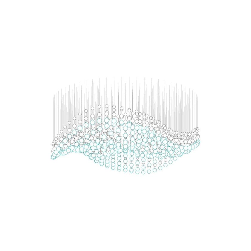 Pearl Veil Couture Cascade Customize Chandelier