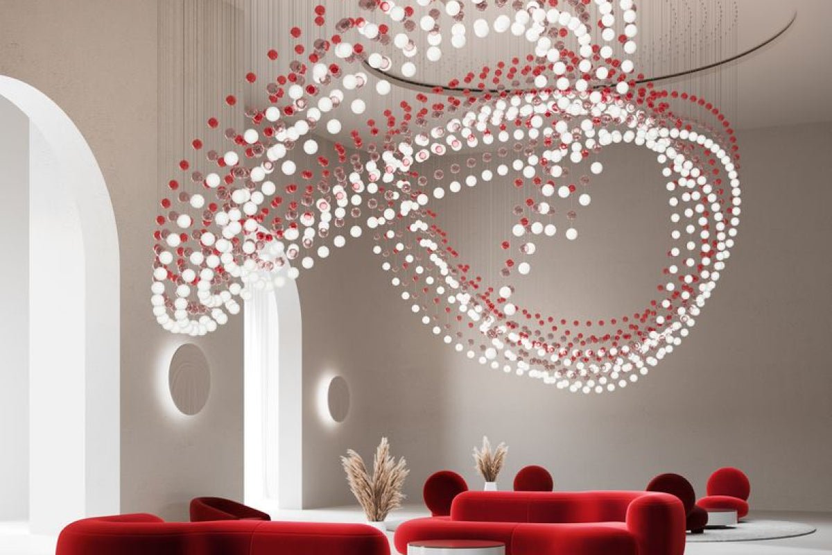 Pearl Veil Couture Cascade Customize Chandelier