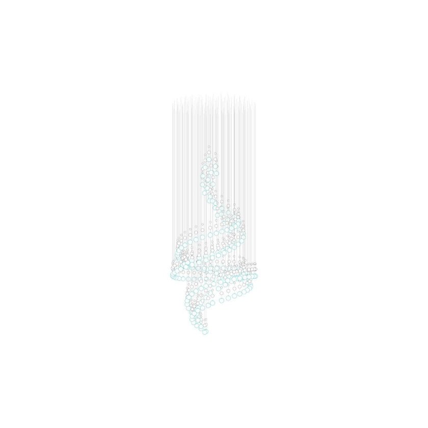 Pearl Veil Couture Cascade Customize Chandelier