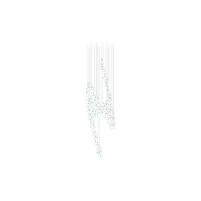 Pearl Veil Couture Cascade Customize Chandelier