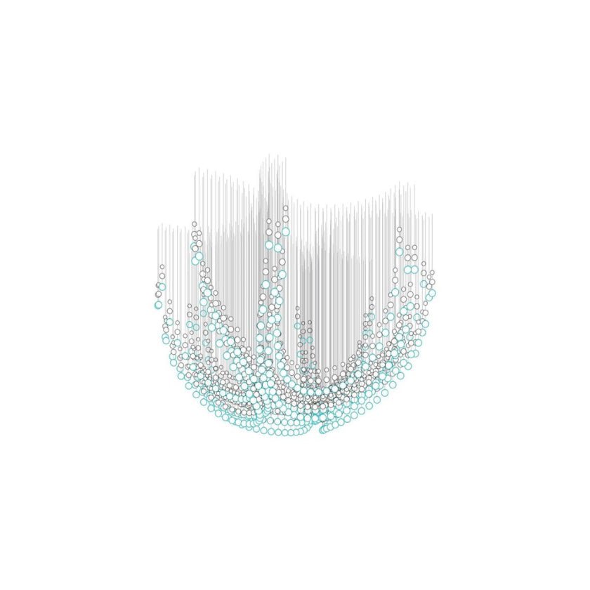 Pearl Veil Couture Cascade Customize Chandelier
