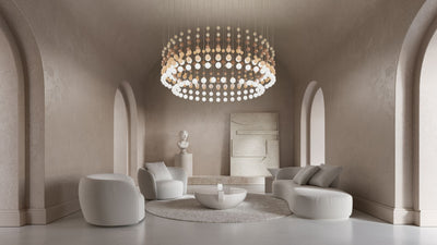 Pearl Veil Couture Cascade Customize Chandelier