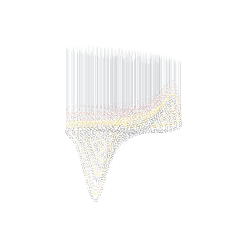 Pearl Veil Couture Cascade Customize Chandelier