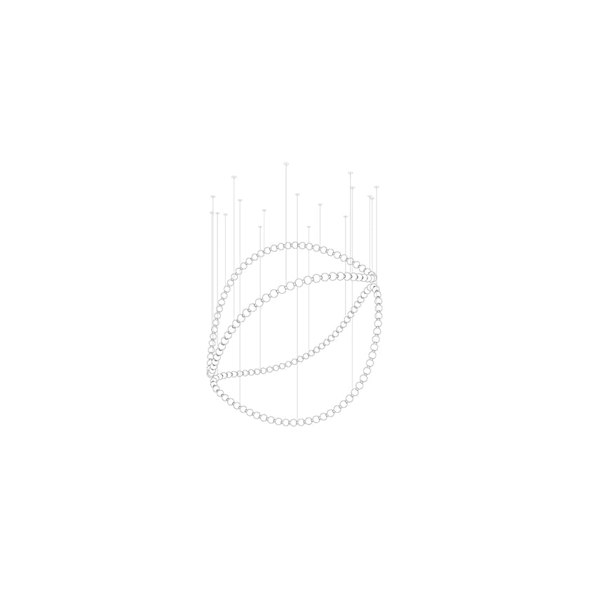 Pearl Symphony Grand Cascade Customize Chandelier
