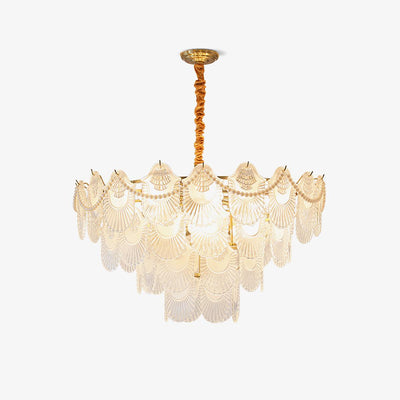 Liorelelle Chandelier Pearl Glass Shell