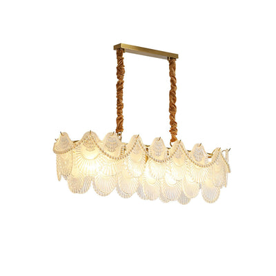 Liorelelle Chandelier Pearl Glass Shell