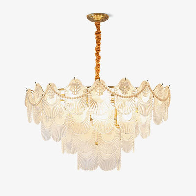 Liorelelle Chandelier Pearl Glass Shell