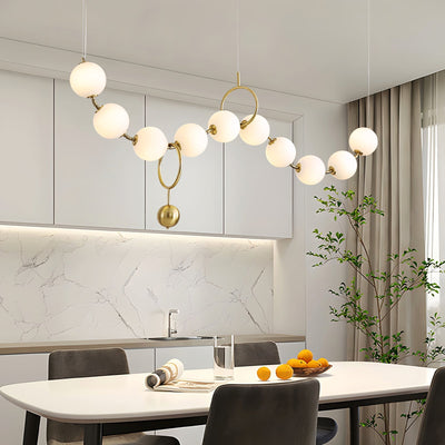 Lustra Pendant Lamp Necklace Glass - Neutral Decor