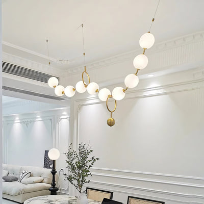 Lustra Pendant Lamp Necklace Glass - Neutral Decor