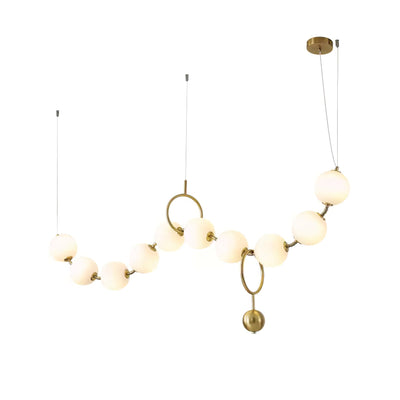 Lustra Pendant Lamp Necklace Glass - Neutral Decor