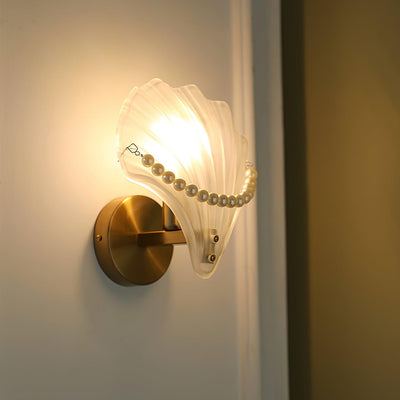 Pearl Wall Lamp Shell Elegant - Neutral Decor