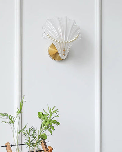 Pearl Wall Lamp Shell Elegant - Neutral Decor
